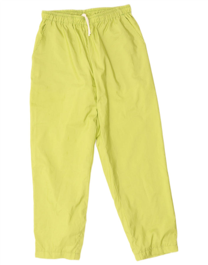 VINTAGE Womens Tracksuit Trousers EU 42 Large Green Polyester