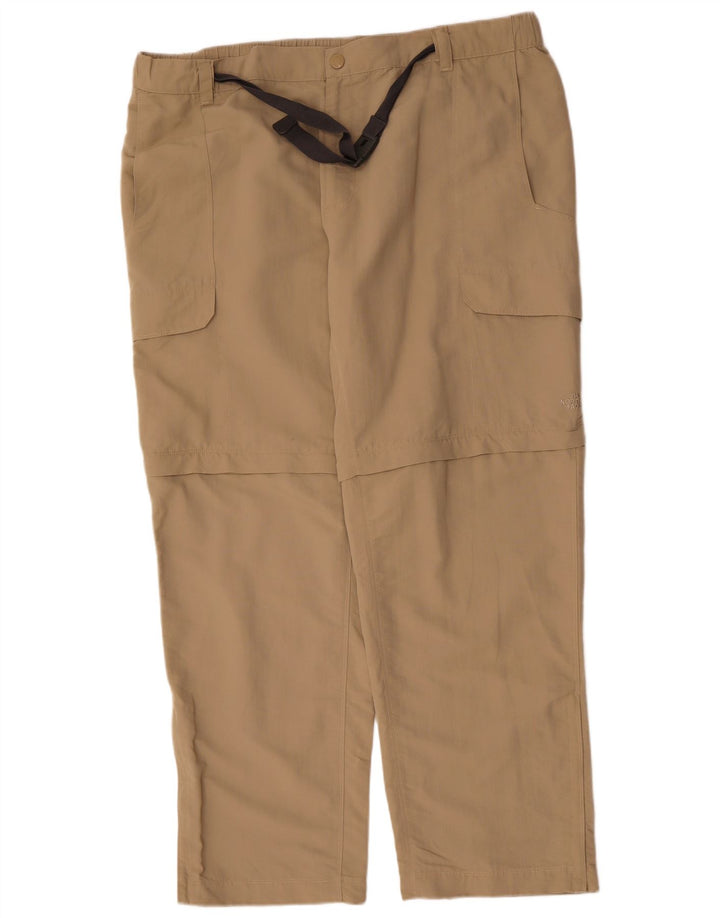 THE NORTH FACE Mens Straight Cargo Trousers W42 L32 Beige Nylon
