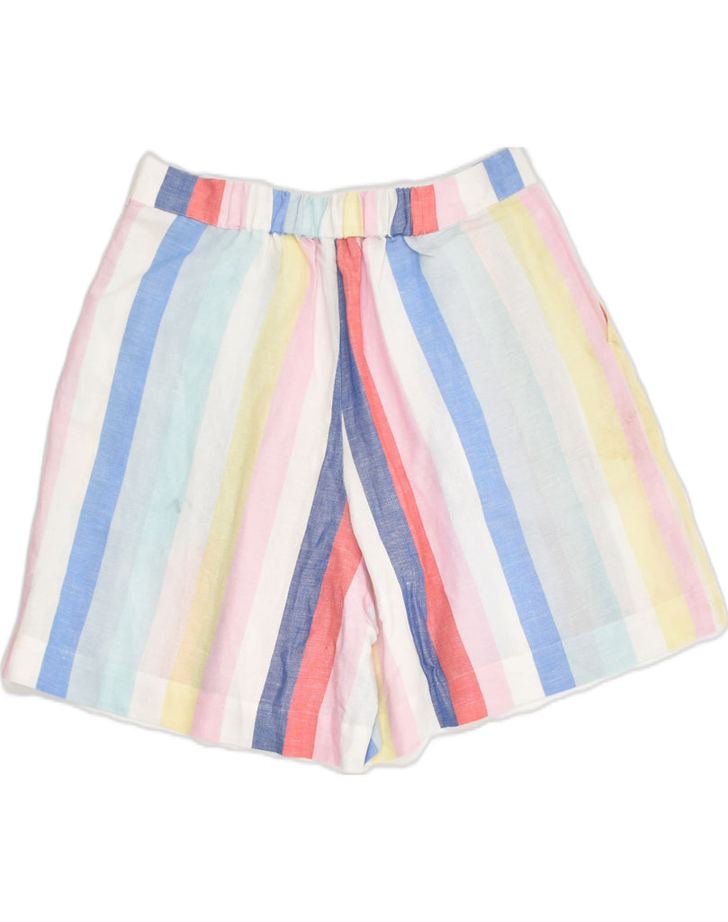 JOULES Womens Hot Pants UK 12 Medium W30  Multicoloured Striped | Vintage Joules | Thrift | Second-Hand Joules | Used Clothing | Messina Hembry 