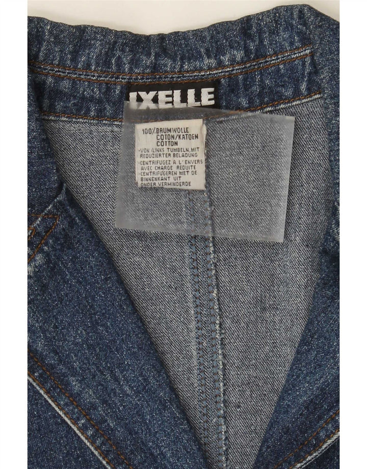Vintage Womens Denim Coat UK 18 XL Blue Cotton