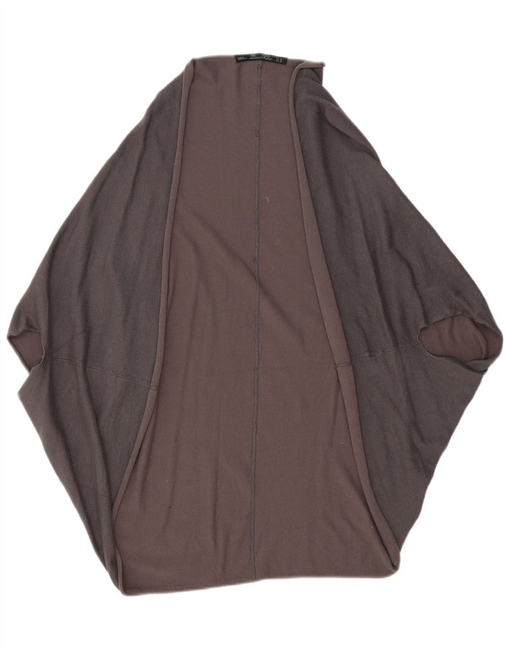 Zara Womens Open Cardigan Sweater UK 14 Medium Grey