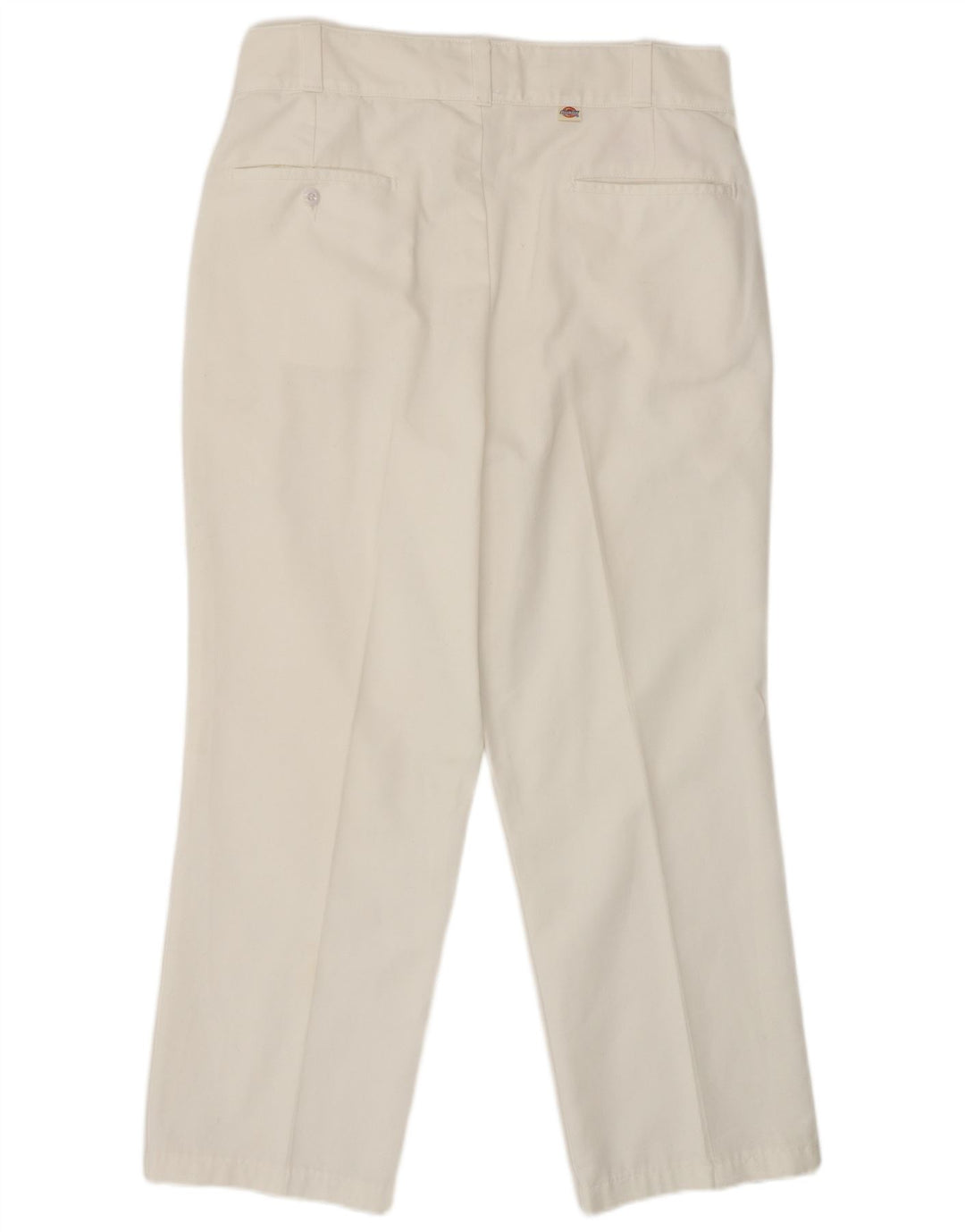 Dickies Mens Straight Chino Trousers W34 L28 White Polyester