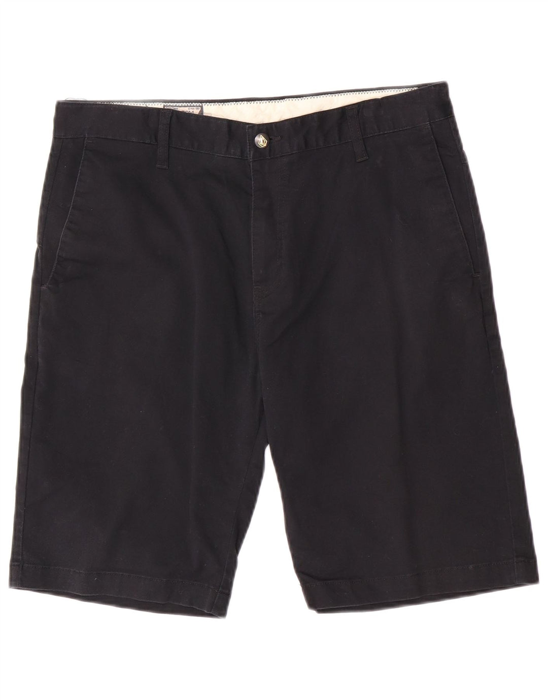 Volcom Mens Chino Shorts W33 Medium Black Cotton