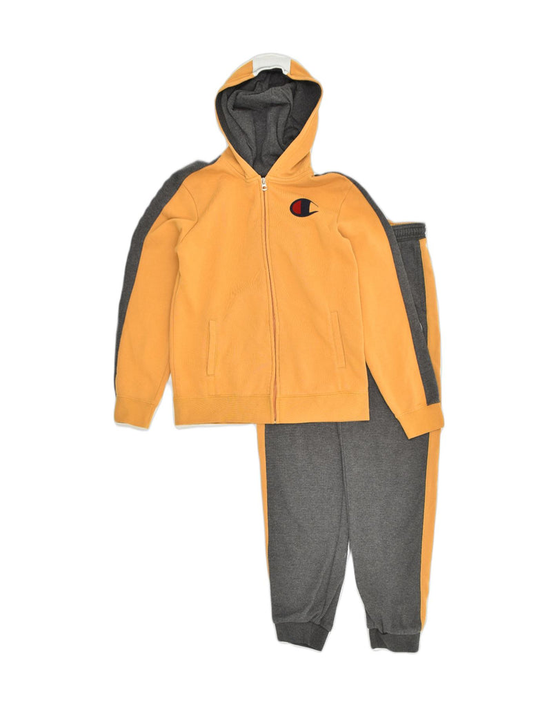 CHAMPION Boys Full Tracksuit 11-12 Years Large Yellow | Vintage Champion | Thrift | Second-Hand Champion | Used Clothing | Messina Hembry 