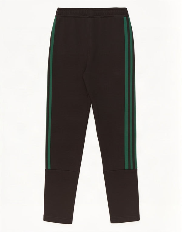 Adidas Boys Tracksuit Trousers 11-12 Years Black Cotton