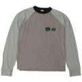 Fat Face Mens Top Long Sleeve Medium Grey Colourblock Cotton