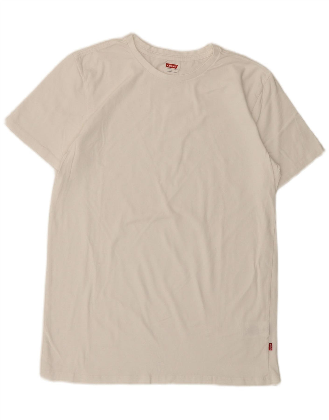 Levi's Mens T-Shirt Top Large White Cotton