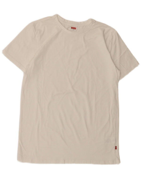 Levi's Mens T-Shirt Top Large White Cotton