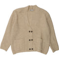 ZARA Womens Oversized 3/4 Sleeve Cardigan Sweater UK 14 Medium Beige Vintage Zara and Second-Hand Zara from Messina Hembry 