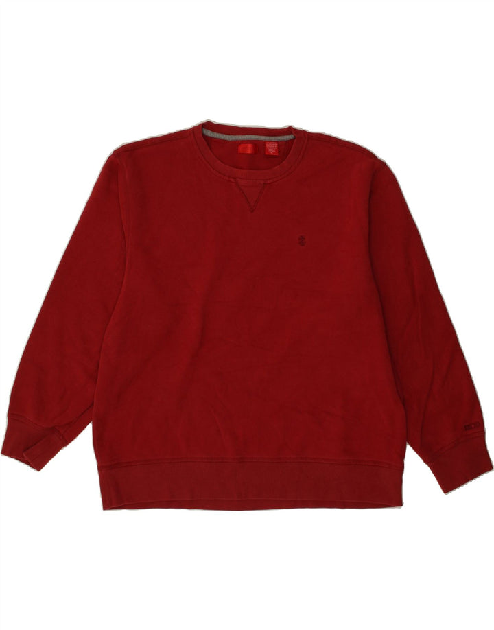 IZOD Mens Sweatshirt Jumper XL Red Cotton Vintage Izod and Second-Hand Izod from Messina Hembry 
