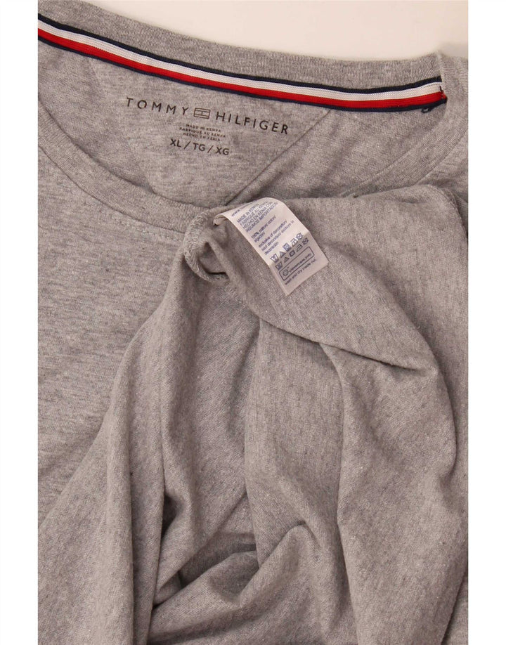 Tommy Hilfiger Mens T-Shirt Top XL Grey Cotton