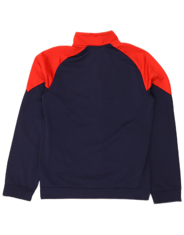 Puma Boys Graphic Tracksuit Top Jacket 11-12 Years Navy Blue Colourblock