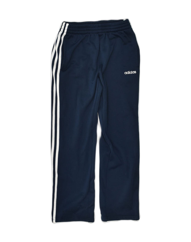 ADIDAS Boys Tracksuit Trousers 10-11 Years Medium Navy Blue Polyester | Vintage Adidas | Thrift | Second-Hand Adidas | Used Clothing | Messina Hembry 