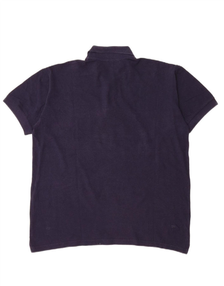 CAMPAGNOLO Mens Polo Shirt XL Navy Blue Cotton