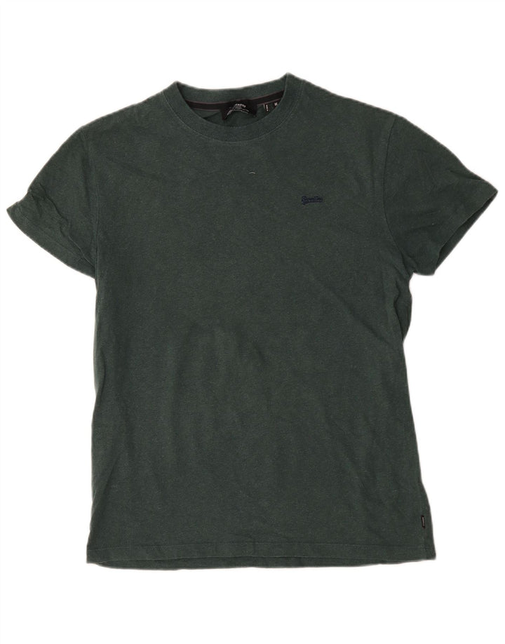 Superdry Mens T-Shirt Top Medium Green