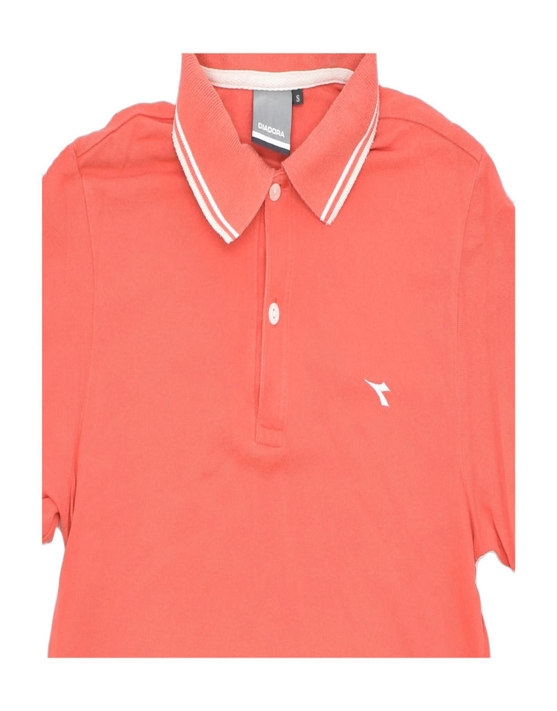 DIADORA Mens Polo Shirt Small Orange Cotton | Vintage | Thrift | Second-Hand | Used Clothing | Messina Hembry 