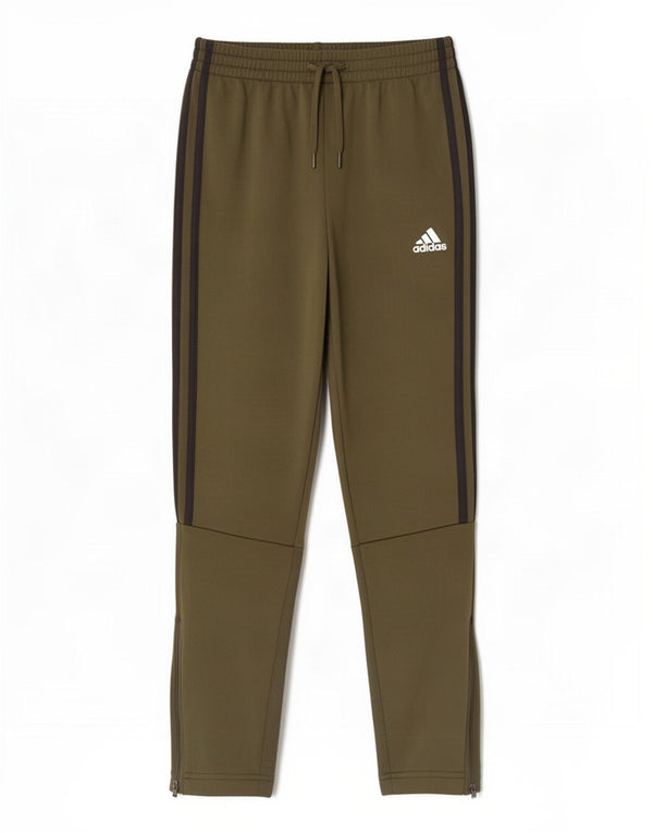 Adidas Boys Tracksuit Trousers 11-12 Years Khaki Polyester