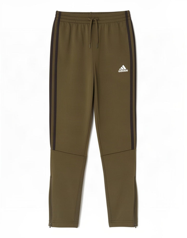 Adidas Boys Tracksuit Trousers 11-12 Years Khaki Polyester