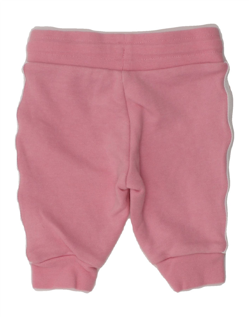 ADIDAS Baby Boys Joggers Tracksuit Trousers 0-3 Months Pink Cotton | Vintage Adidas | Thrift | Second-Hand Adidas | Used Clothing | Messina Hembry 