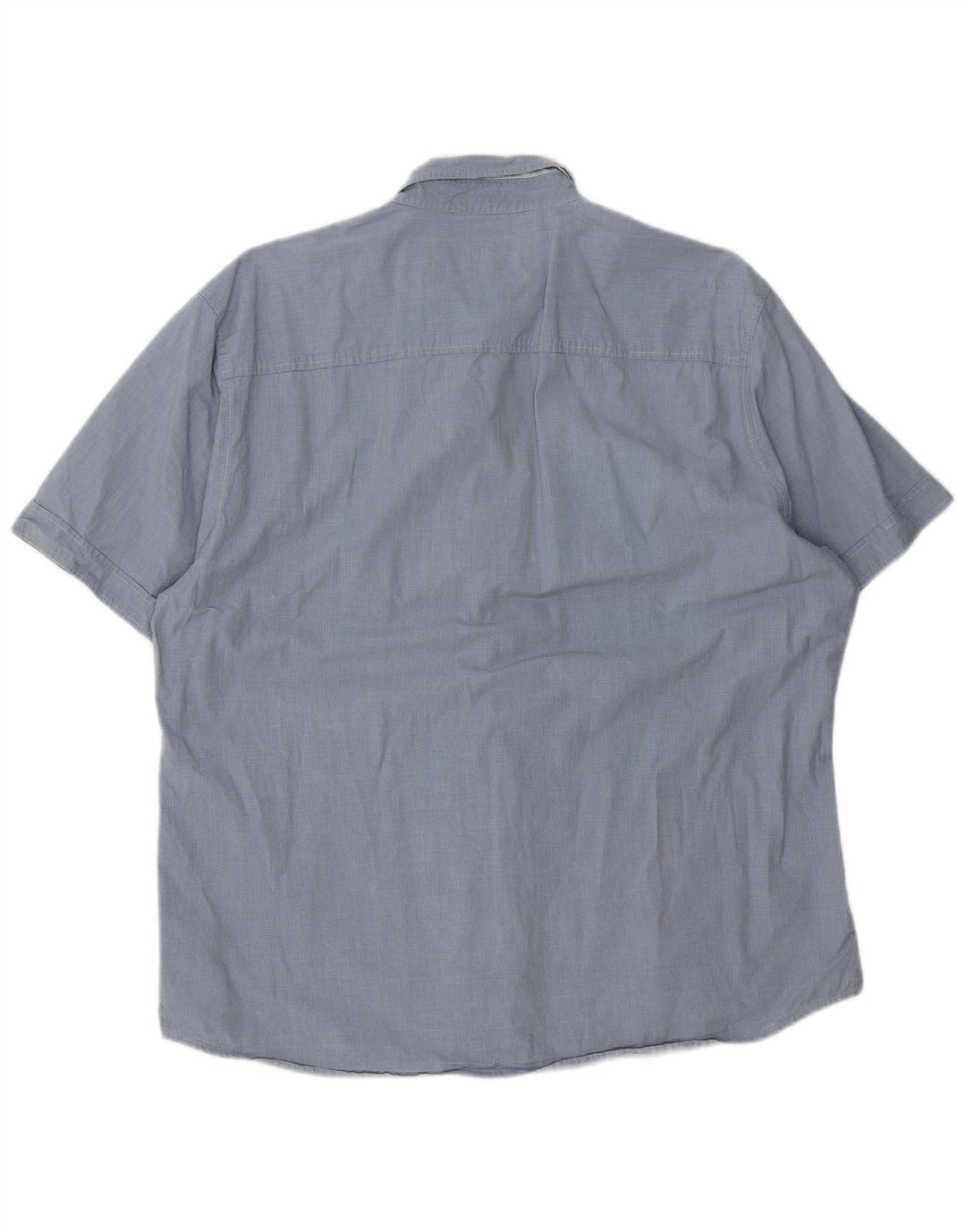 NORTH SAILS Mens Short Sleeve Shirt 2XL Blue Cotton