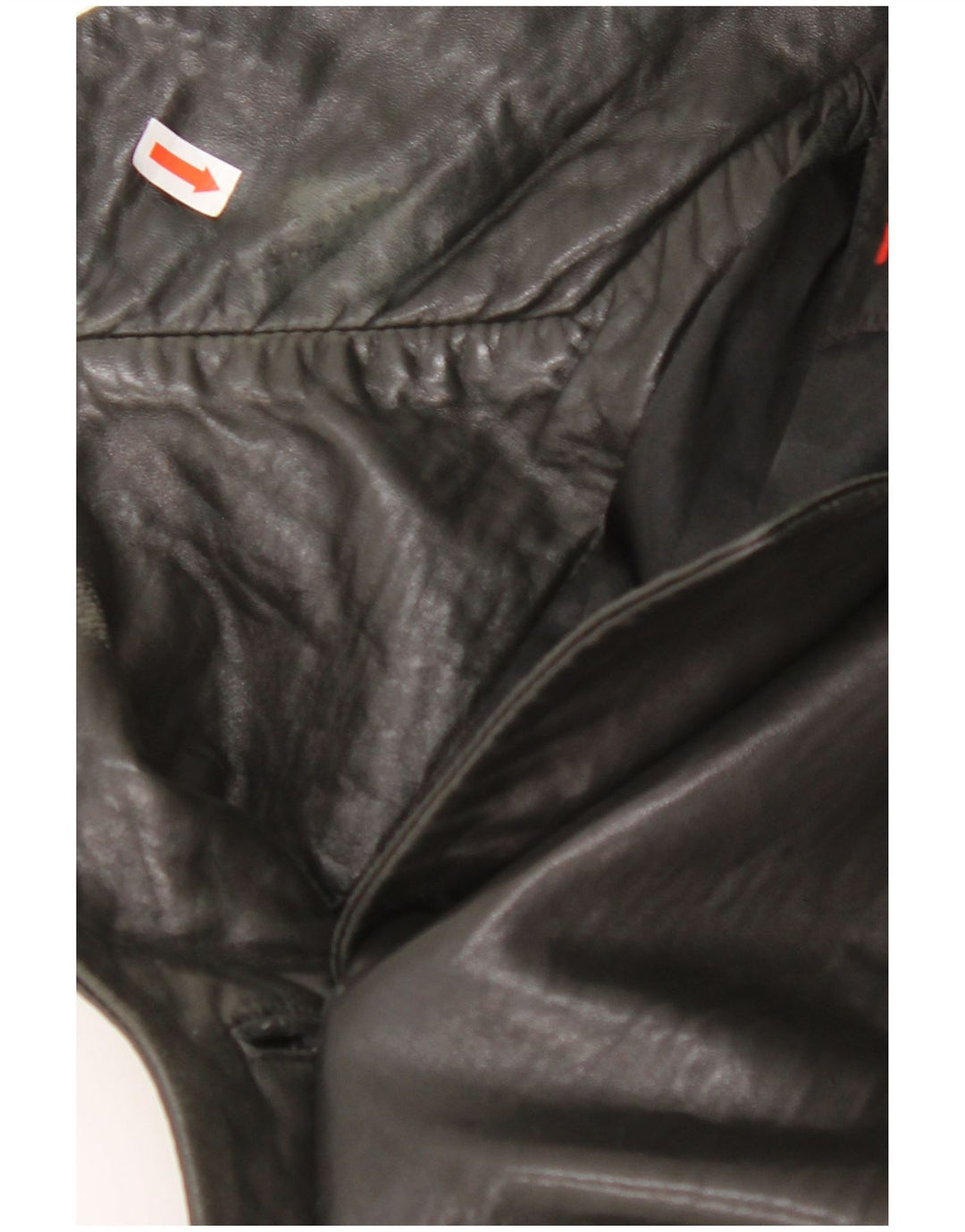 MAURITIUS Womens 3 Button Leather Blazer Jacket UK 18 XL Black Leather