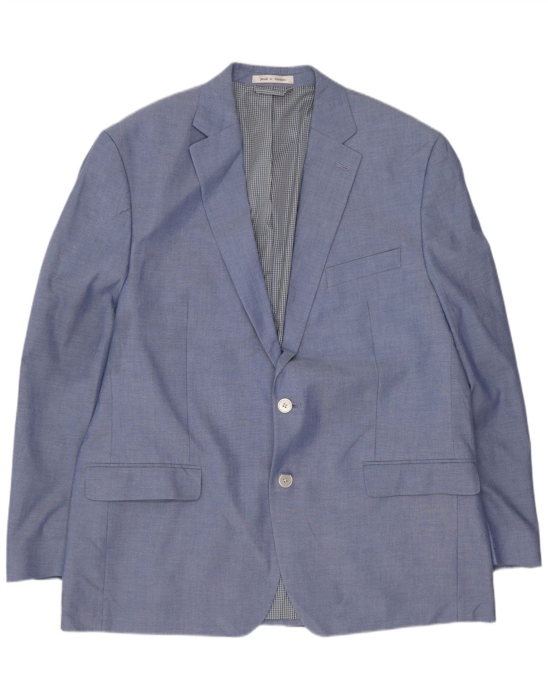 CHAPS Mens 2 Button Blazer Jacket UK 44 2XL Blue Cotton