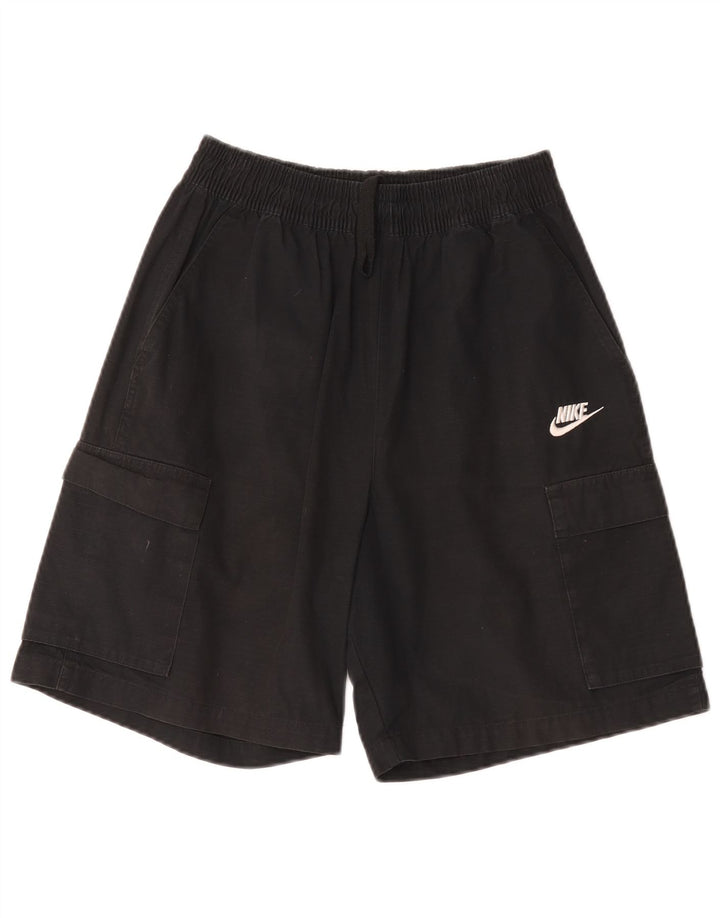 Nike Mens Cargo Shorts Small W27 Black Cotton