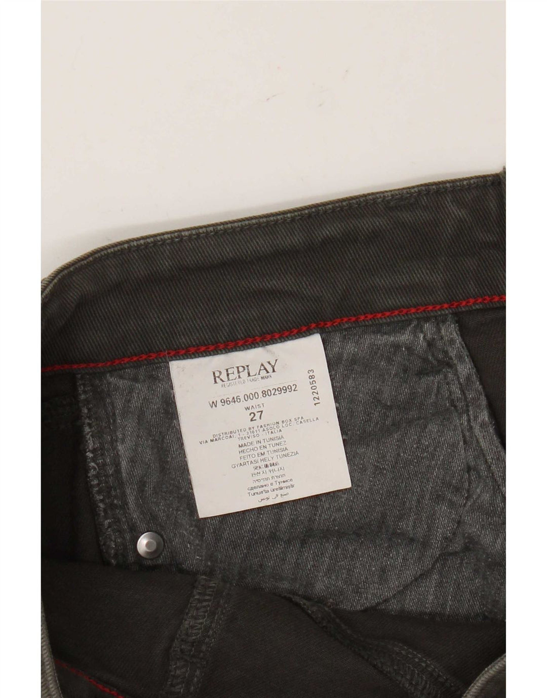 Replay Womens Mini Denim Skirt W27 Small Khaki Cotton