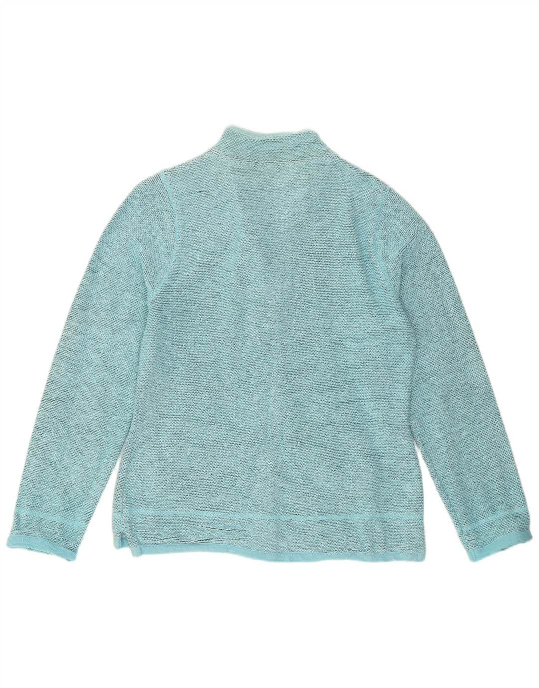 Weird Fish Womens Tracksuit Top Jacket UK 14 Large Blue Cotton