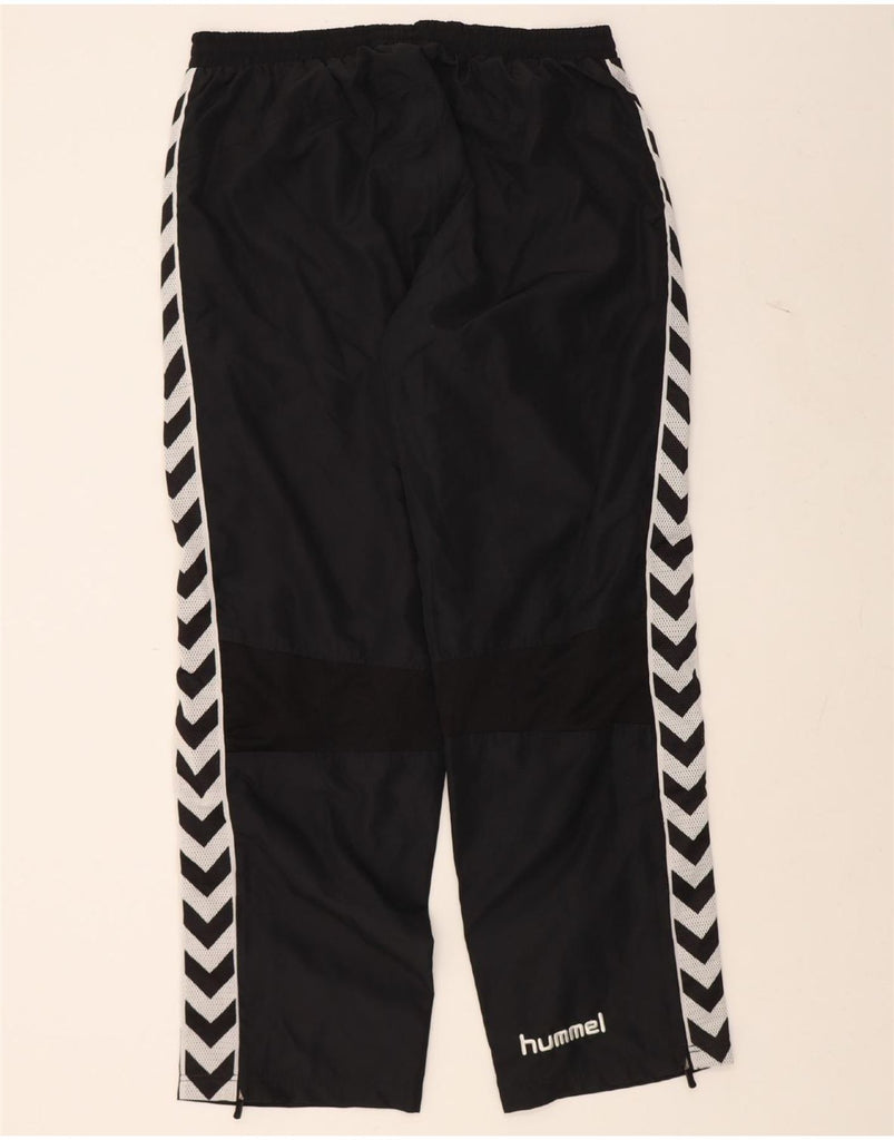 HUMMEL Mens Graphic Tracksuit Trousers XL  Black Colourblock Polyester Vintage Hummel and Second-Hand Hummel from Messina Hembry 
