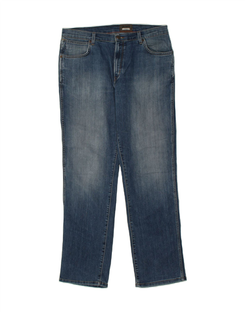 WRANGLER Mens Texas Straight Jeans W34 L33  Navy Blue | Vintage Wrangler | Thrift | Second-Hand Wrangler | Used Clothing | Messina Hembry 