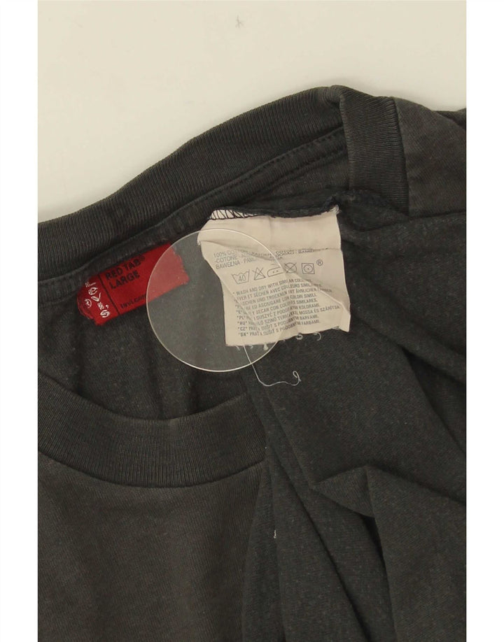 Levi's Mens Graphic Top Long Sleeve Large Grey Cotton