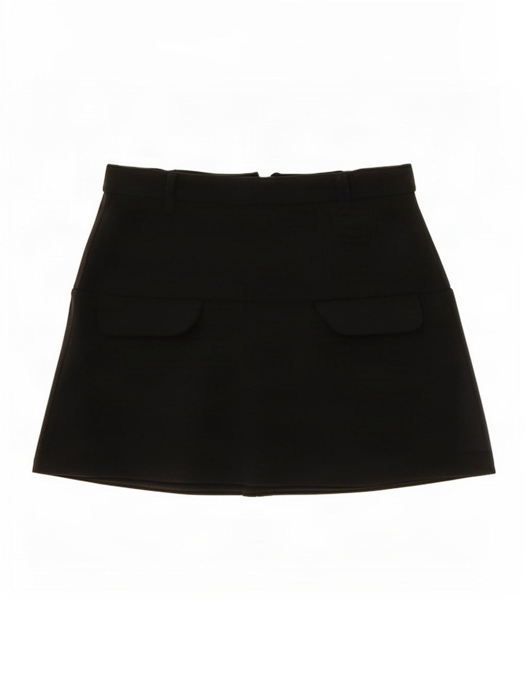 Zara Womens Mini Cargo Skirt Medium W28 Black Polyester