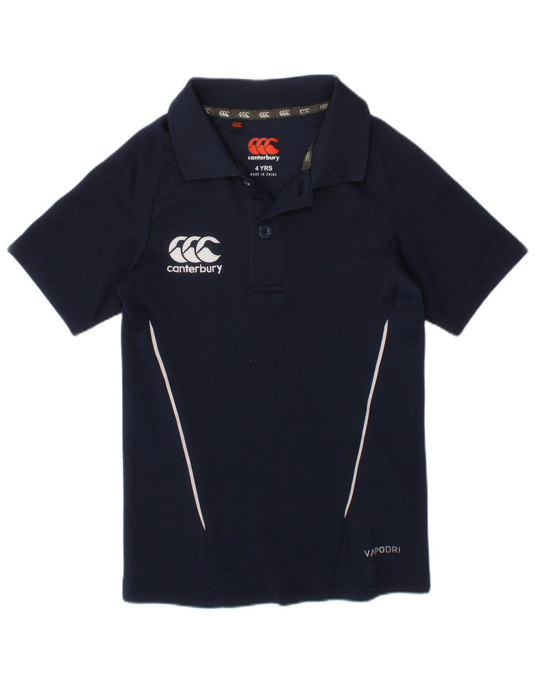 Canterbury Boys Graphic Polo Shirt 3-4 Years Navy Blue Polyester