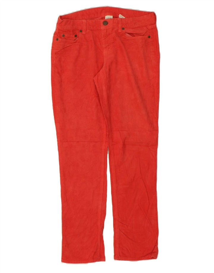 J. CREW Womens Slim Corduroy Trousers W27 L29 Red Cotton | Vintage J. Crew | Thrift | Second-Hand J. Crew | Used Clothing | Messina Hembry 