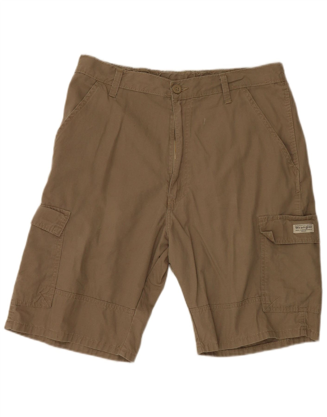 Wrangler Mens Cargo Shorts W32 Medium  Brown Cotton