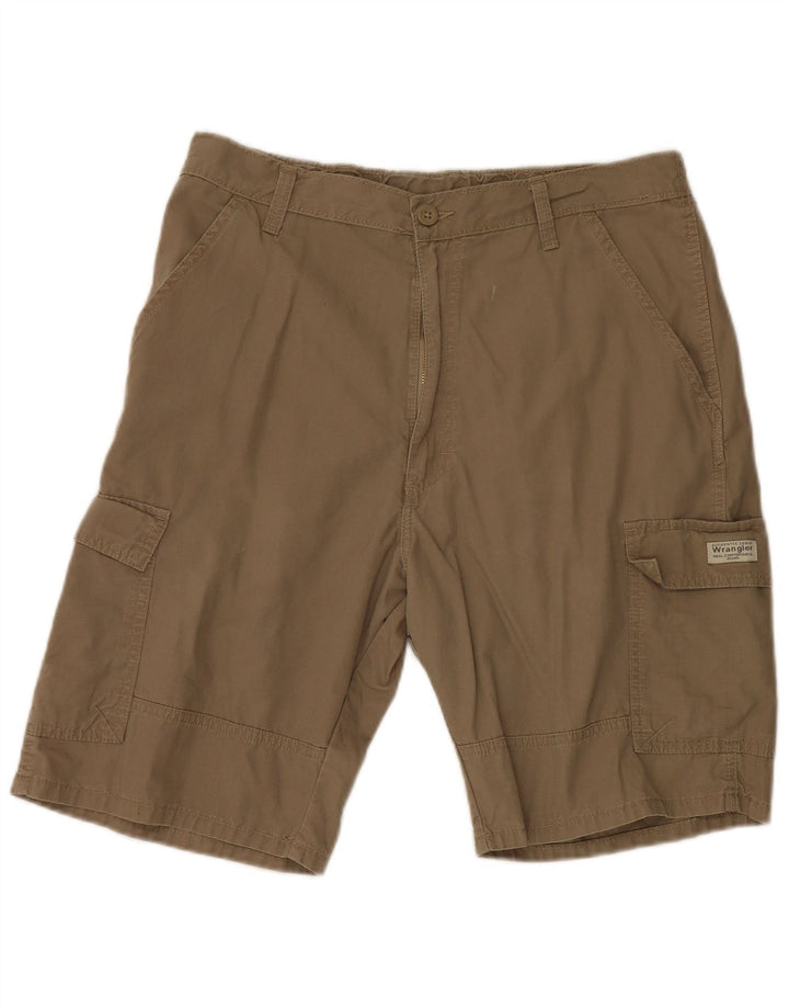 Wrangler Mens Cargo Shorts W32 Medium  Brown Cotton