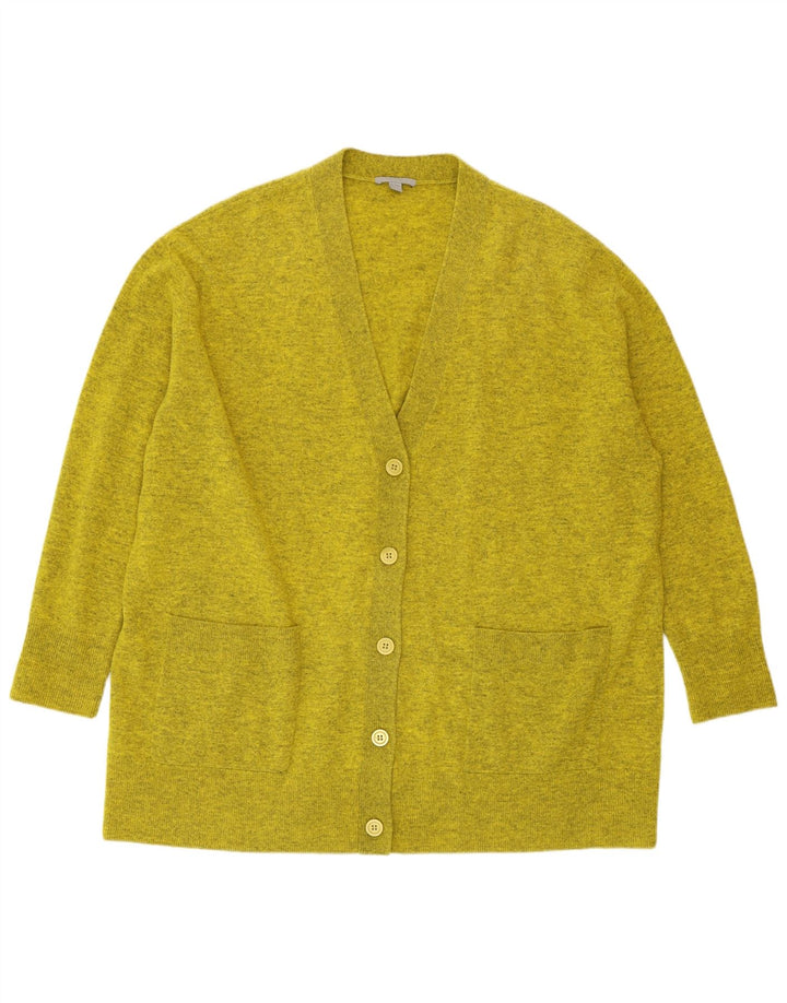 COS Womens Longline Oversized Cardigan Sweater UK 14 Medium Green Flecked