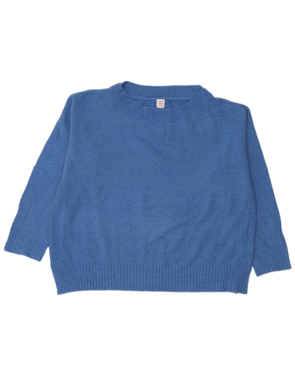 John Lewis Womens Oversized Boat Neck Jumper Sweater UK 16 Large Blue