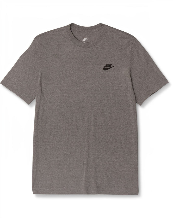 Nike Mens T-Shirt Top Medium Grey Flecked Cotton