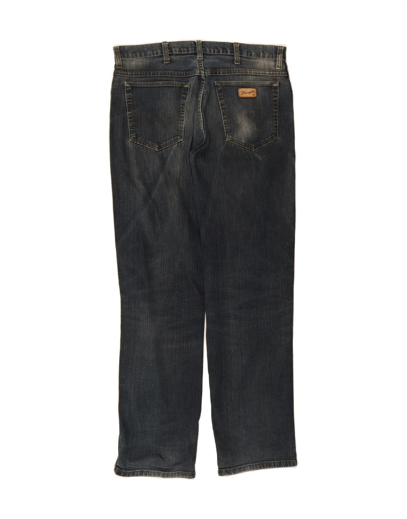 WRANGLER Mens Texas Stretch Straight Jeans W35 L34 Blue Cotton Vintage Wrangler and Second-Hand Wrangler from Messina Hembry 