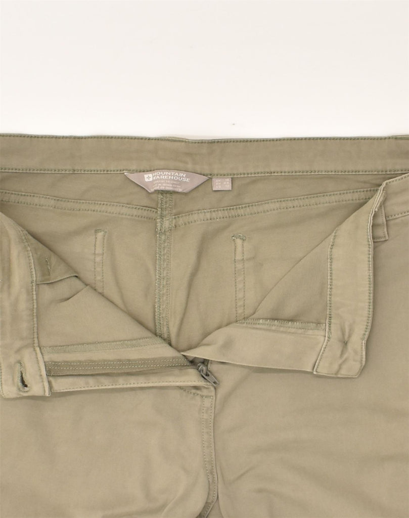 MOUNTAIN WAREHOUSE Womens Slim Cargo Trousers UK 16 Large W34 L30  Khaki | Vintage Mountain Warehouse | Thrift | Second-Hand Mountain Warehouse | Used Clothing | Messina Hembry 