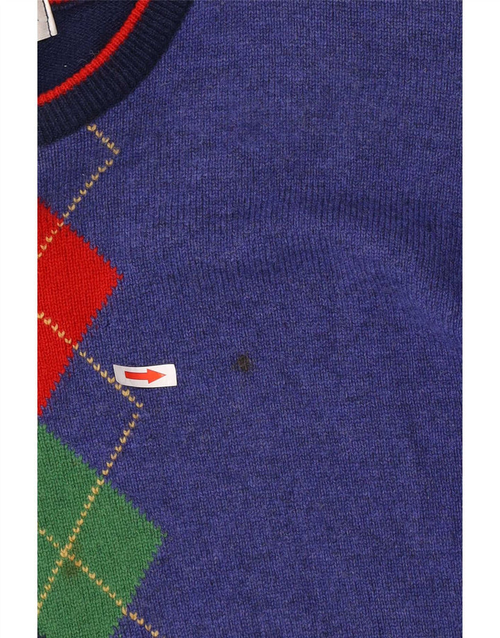 Marks & Spencer Mens Crew Neck Jumper Sweater Medium Navy Blue