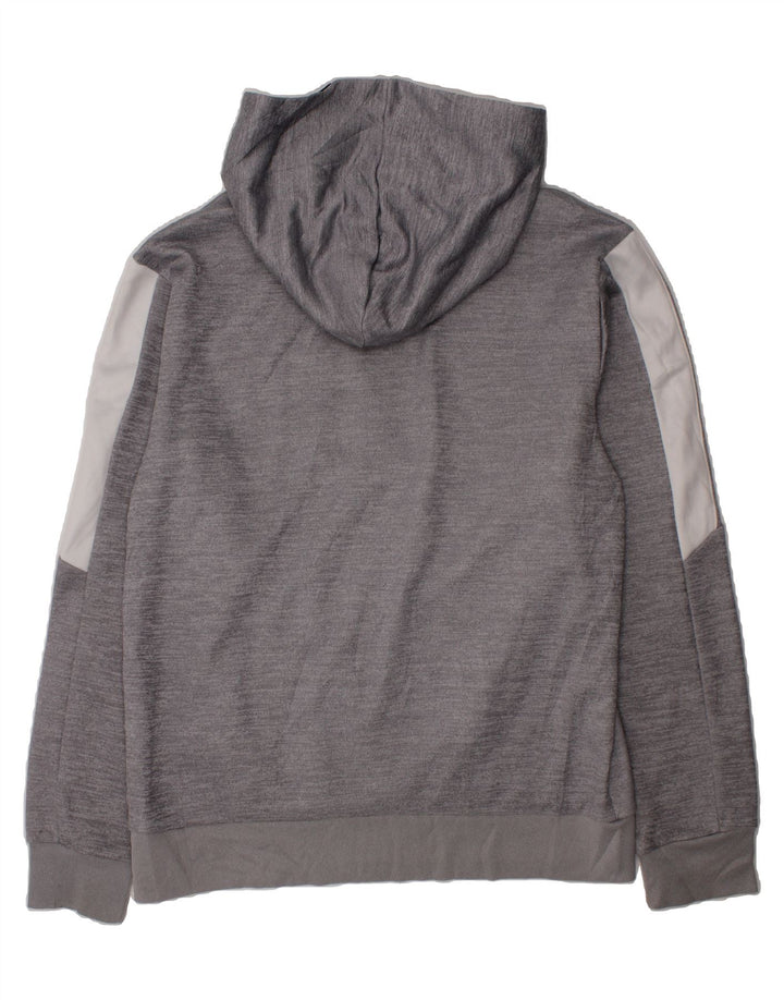 REEBOK Boys Graphic Hoodie Jumper 14-15 Years XL  Grey Polyester Vintage Reebok and Second-Hand Reebok from Messina Hembry 