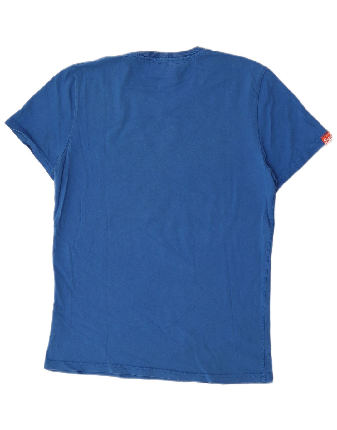 Superdry Mens Graphic T-Shirt Top Large Blue Cotton