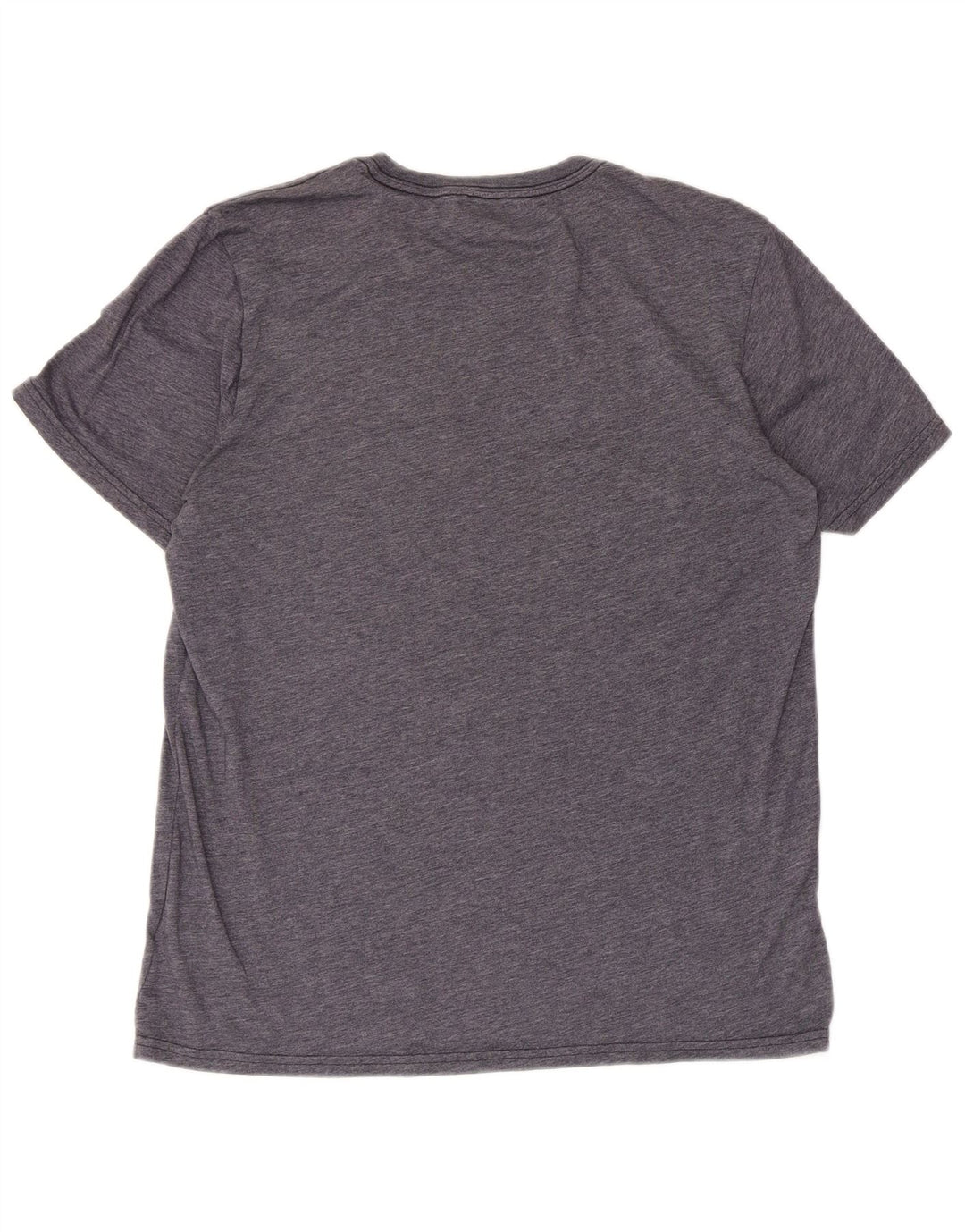 Adidas Mens T-Shirt Top Large Navy Blue Flecked Polyester