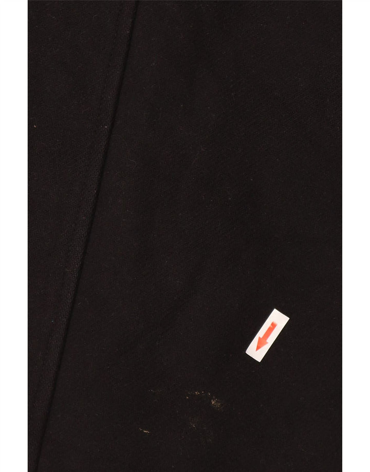 Zara Womens Overcoat UK 10 Small Black Polyester