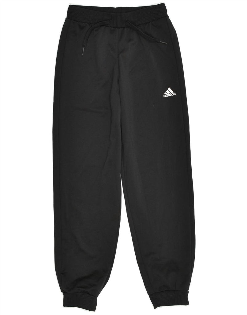 ADIDAS Boys Tracksuit Trousers Joggers 9-10 Years Black Polyester | Vintage Adidas | Thrift | Second-Hand Adidas | Used Clothing | Messina Hembry 