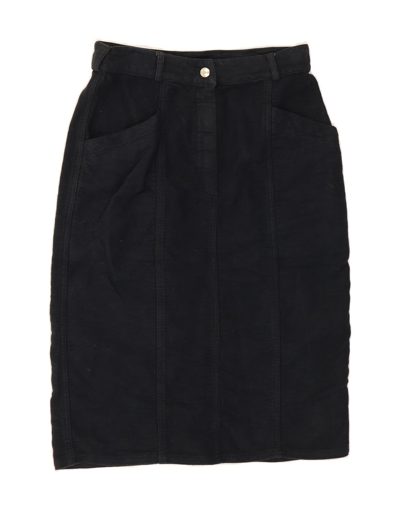 LES COPAINS Womens Straight Skirt US 2 XS W26  Black Vintage Les Copains and Second-Hand Les Copains from Messina Hembry 