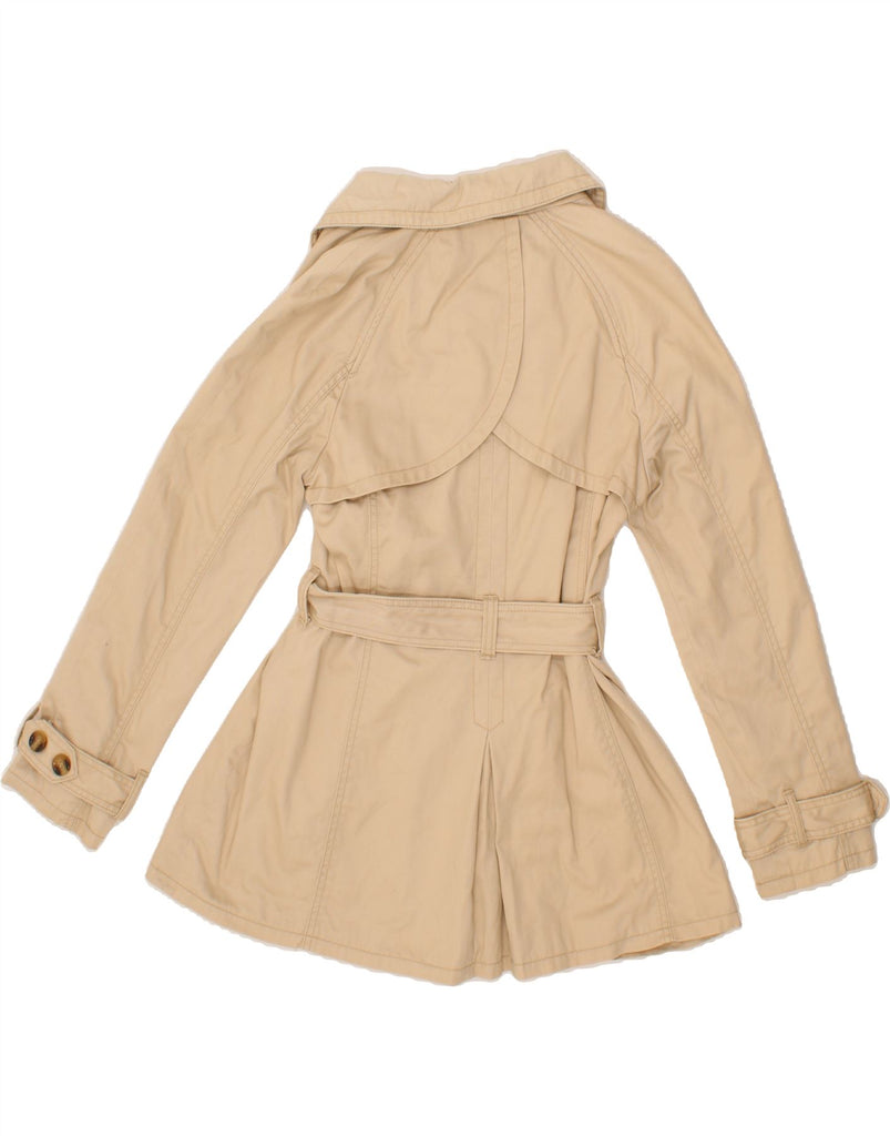 MONSOON Womens Trench Coat UK 12 Medium Beige Cotton Vintage Monsoon and Second-Hand Monsoon from Messina Hembry 